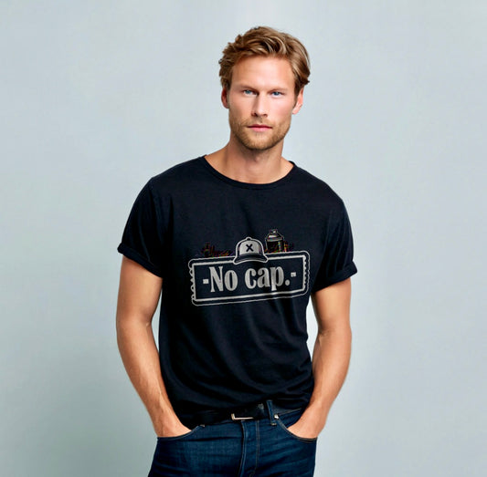 Vestu Crew T-shirt with Upland Cotton in Oynx Black for Men