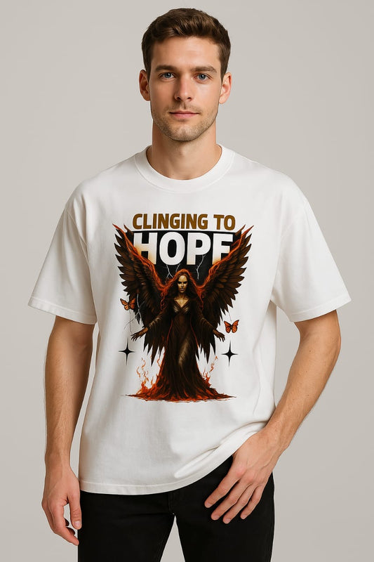 Vestu Oversized T-Shirt with Supima Cotton in Pearl White for Men