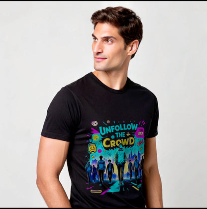 Vestu Crew T-shirt with Sumipa Cotton in Oynx Black for Men