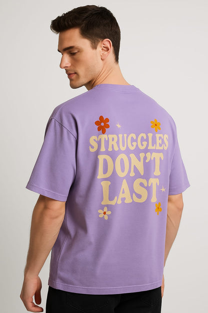 Vestu Oversized T-Shirt with Supima Cotton in Amethyst Purple for Men