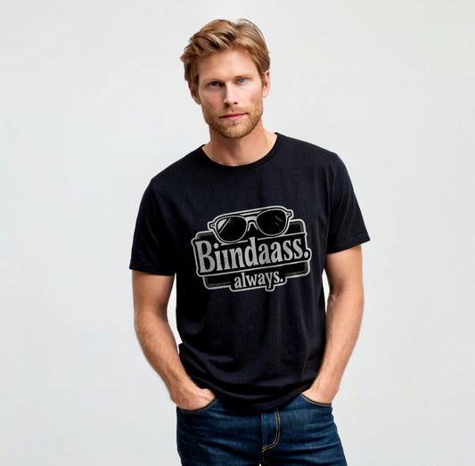 Vestu Crew T-shirt with Sumipa Cotton in Obsidian Black for Men