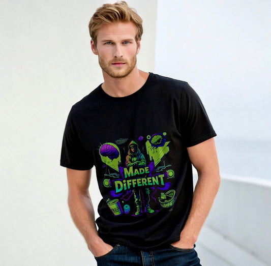 Vestu Crew T-shirt with Organic Cotton in Obsidian Black for Men